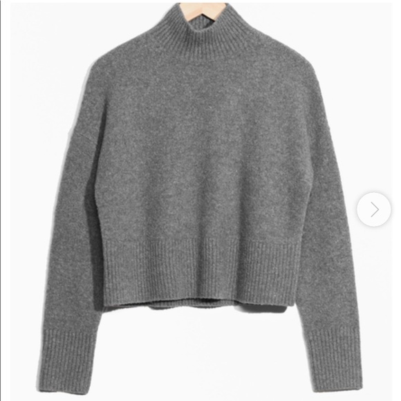 & Other Stories Sweaters - & Other Stories Cropped Mock Neck Sweater